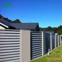 Stationnement de voiture fixe en aluminium portes maison conception de clôture