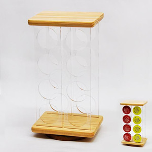 ที่วางแบบหมุนสำหรับวางถ้วยกาแฟชั้นไม้ - Product Image 2