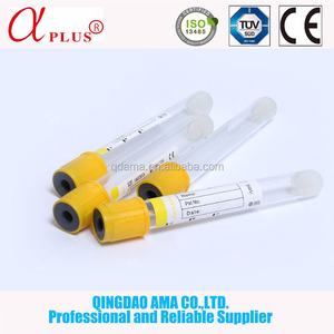 Ama Qingdao naranja 13mm coágulo aditivo tubos de vacío para extracción de sangre - Product Image 2