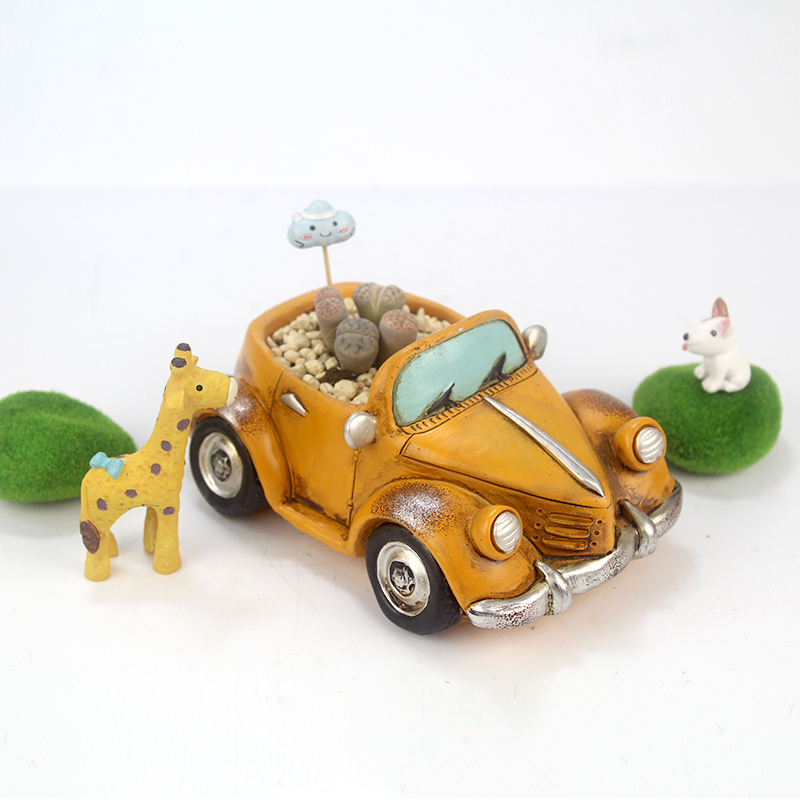 Roogo, современный дизайн, полимерные ретро-автомобильные мини-горшки