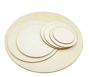 Círculos de <span class=keywords><strong>madera</strong></span> de varios tamaños cortado con láser piezas redondas de <span class=keywords><strong>madera</strong></span> en blanco para manualidades - Product Image 2