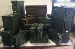 Lata de munición de 30 cal de metal verde oliva negro M19A1 M2A1 PA60 PA108 <span class=keywords><strong>PA120</strong></span> M548 lata de munición de 50 cal - Product Image 4