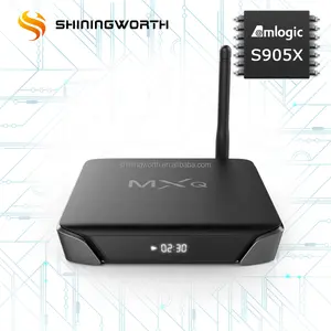 G10SX Amlogic s905x android 7.1 2G 16G KODI17.3 2.4G/5G double wifi DDR4 android boîte de télévision intelligente