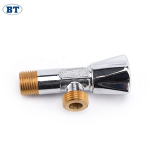 Chất lượng cao treo tường 1/2 inch Brass nước thủy lực nhà vệ sinh góc dừng van - Product Image 5