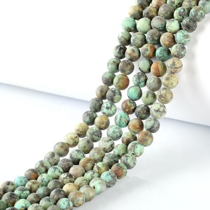 <span class=keywords><strong>Turquoise</strong></span> <span class=keywords><strong>bleu</strong></span> pierre naturelle mate, perles rondes <span class=keywords><strong>turquoise</strong></span> givrées en vrac pour la fabrication de bijoux - Product Image 5