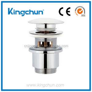 Bonde Ø 62 mm avec raccord cylindrique chromé, pour vasque sans trop plein - Product Image 1