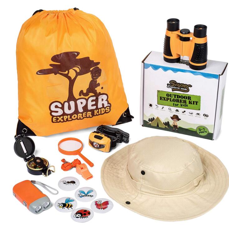 Уличные игрушки для детей, набор «Приключения Explorer», обучающие игрушки для кемпинга на открытом воздухе с коллектором жуков для мальчиков и девочек