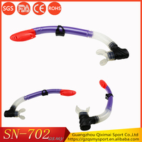 Snorkel de respiración de silicona de diferentes tipos, traje de natación, suministros de esnórquel