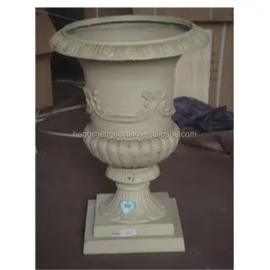 Cast di ferro 3 dimensioni antico giardino fioriera/vaso di medicis en fonte