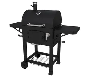 <span class=keywords><strong>Fonte</strong></span> <span class=keywords><strong>Barbecue</strong></span> <span class=keywords><strong>Barbecue</strong></span> barbecues au charbon avec chariot panier pour cour jardin extérieur cuisine matériel - Product Image 1