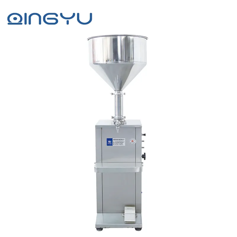 The Pneumatic vertical Liquid filling machine with Bracket / GFA Liquid cream filling machine