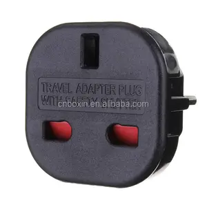 Mesir Travel Adaptor Uk Steker Utama Ke Eu 2pin Adapter Konverter Soket Daya