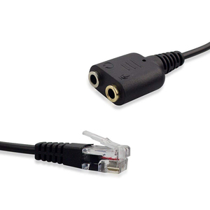RJ9/RJ11至2端口电话3.5毫米母耳机适配器电缆 - Product Image 5