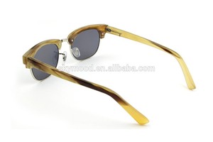 lentes de color amarillo de cuerno de búfalo gafas de sol de revo - Product Image 2