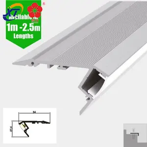 DOWNLIGHT alüminyum adım merdiven için LED profil NOSING LED ekstrüzyon kanal 2M uzunluk