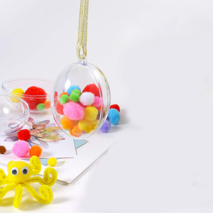 Holiday Plastic Easter <strong>Eggs</strong> <strong>Egg</strong> <strong>Decorations</strong> Open Plastic Party <strong>Decoration</strong> Event &amp; Party Supplies Clear 80*57*60mm - Product Image 4
