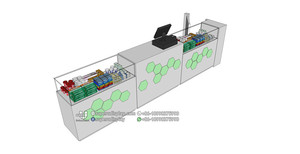 Mostrador de Recepción para Farmacia Personalizado, Diseño Interior Moderno para <span class=keywords><strong>Tienda</strong></span> Médica en Venta - Product Image 5