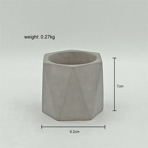 Vasi per <span class=keywords><strong>Piante</strong></span> Succulente e Cactus in Cemento, Forma Poligonale Irregolare, Mini Vasi da Interno Durevoli, Vendita all'Ingrosso - Product Image 4