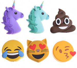 2017 new creative PVC Mignon de Bande Dessinée Licorne <span class=keywords><strong>Emoji</strong></span> Puissance Banque avec CE FCC ROHS - Product Image 1