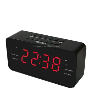 CT-3388 1.2" Red Led FM PLL 10 Preset Radio Stations Dual Alarm With Wake By Radio/ Buzzer Alarms Clock Radio