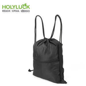 Impermeabile Cinch Sport Swim <span class=keywords><strong>Promo</strong></span> Personalizzato di Alta Qualità di Promozione A Buon Mercato Nero Drawstring Bag - Product Image 1