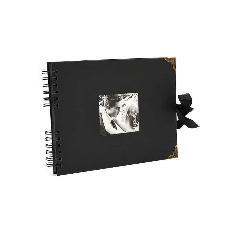 Groothandel DIY Spiraal Fotoalbum Lederen Scrapbook Kit