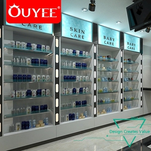 Conception d'intérieur de <span class=keywords><strong>pharmacie</strong></span> créative en 3D avec éclairage, étagères de magasin médical, armoire à médicaments de <span class=keywords><strong>pharmacie</strong></span>, produits de <span class=keywords><strong>pharmacie</strong></span> - Product Image 5
