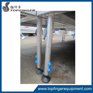 Tfr 2015 del precio de fábrica 2 m * 1 m Popular Red Carpet aluminio etapa de la boda con escaleras - Product Image 5