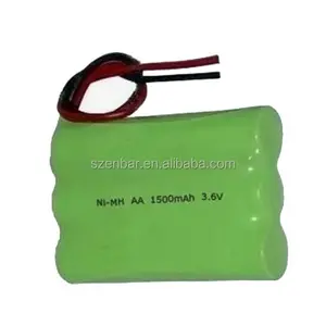 3.6V 1500mAh AA可充电nimh电池组与免费样品