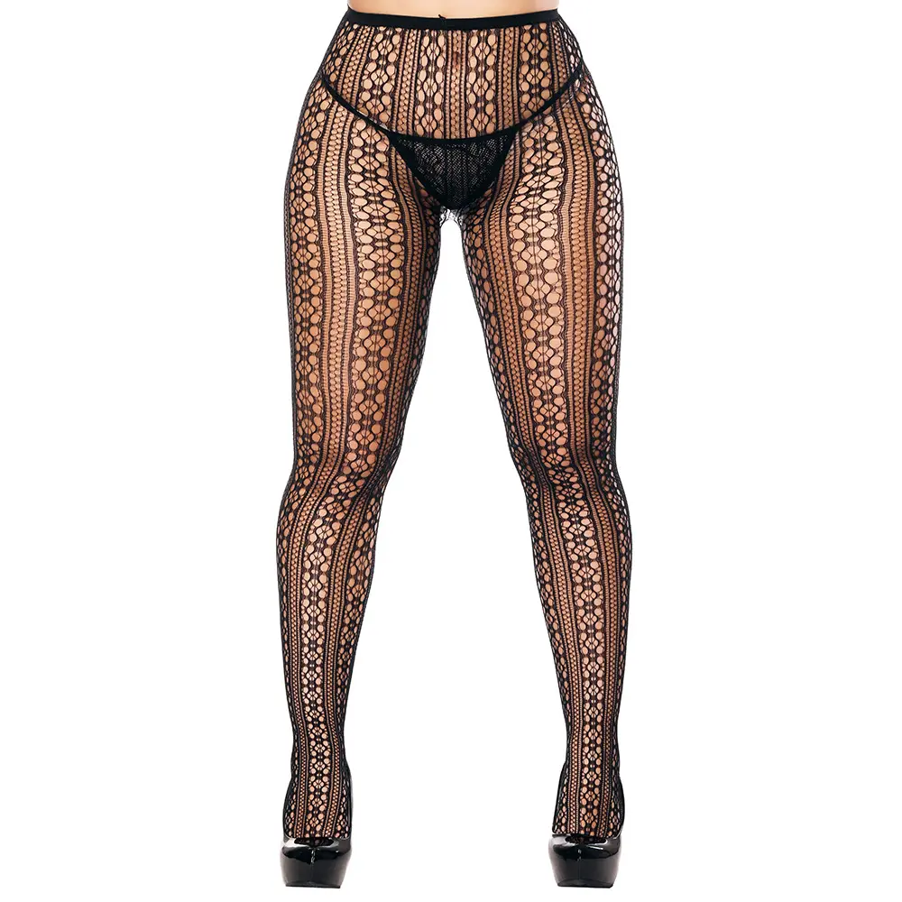 New Arrival Nylon Fishnet Tattoo Vớ Pantyhose Phụ Nữ Xà Cạp Siêu Đàn Hồi Dài Pantyhose