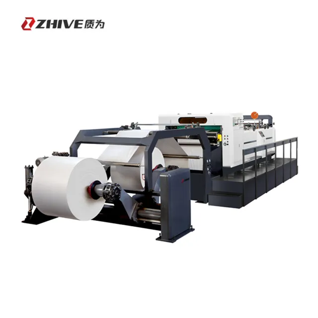 2017 Automatic rotary sheeter Industrial paper roll cutting machine Cortador de papel industrial