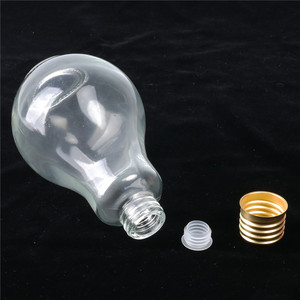 250ml nước giải khát uống ánh sáng bóng đèn hình dạng chai, chai nước thủy tinh với vít nắp - Product Image 3