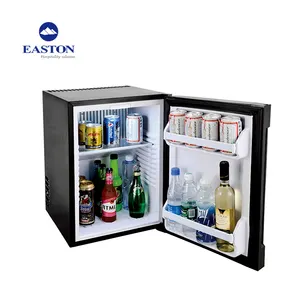 ホテルルームポータブルミニ冷蔵庫吸収美容レトロ電子ミニバー冷蔵庫ガラスドアホテルミニバー