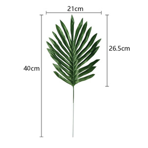 Palme artificiali di vendita calde Canada foglie di palma tropicali artificiali con steli decorazione <span class=keywords><strong>hawaiana</strong></span> per feste Luau - Product Image 2