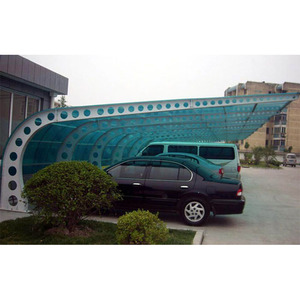 Double carport/<span class=keywords><strong>garage</strong></span> en aluminium, acier inoxydable, avec toit en polycarbonate - Product Image 3