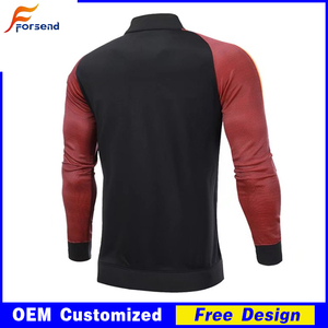Wholesale OEM sport football solid color training pants without pattern sports jacket - Product Image 3