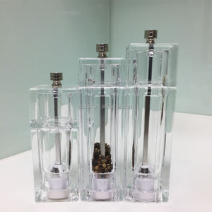 [Holar] ไต้หวันทำพลาสติกสี่เหลี่ยมเกลือและพริกไทยมิลล์ที่มีคริลิค - Product Image 5