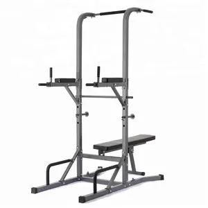 ZY FITNESS Power Tower Multi Workout Home Gym Pull Up menton Dip Station