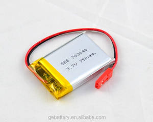 Sıcak satış 703040 750 mAh <span class=keywords><strong>3</strong></span>.7 v lipo pil için GPS Izci Ürün - Product Image 2