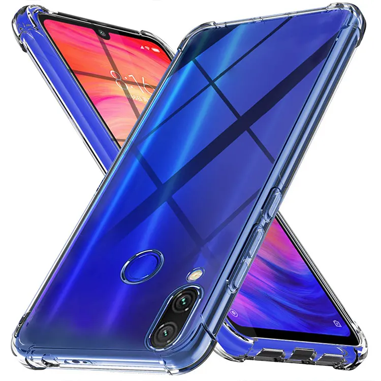 Neue heiße transparente weiche Tpu-Stoßstangen hülle für Xiaomi Redmi Note 7 Pro Rückseite