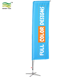 Outdoor Advertising Exhibition Custom Feather Banner Flag