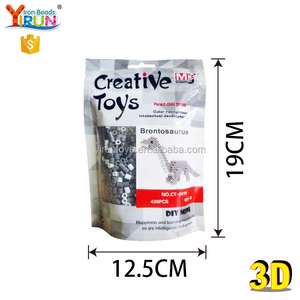 Nouveau produit lancement 2017 3D <span class=keywords><strong>dinosaure</strong></span> BRICOLAGE 5mm perler fusionné <span class=keywords><strong>hama</strong></span> perles ensemble oem perles - Product Image 3