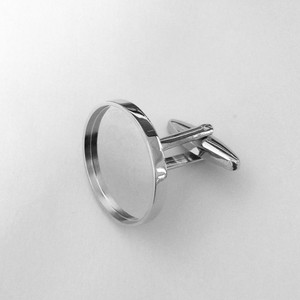 Vàng Tùy Chỉnh Khuy Măng Sét Đồng Xu Chủ Cuff Liên Kết Khoảng Trống - Product Image 3