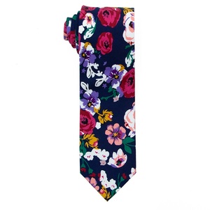 Corbata de Cachemira Floral de algodón para hombre, corbatas informales con corbata colorida, corbatas de algodón a la moda - Product Image 3