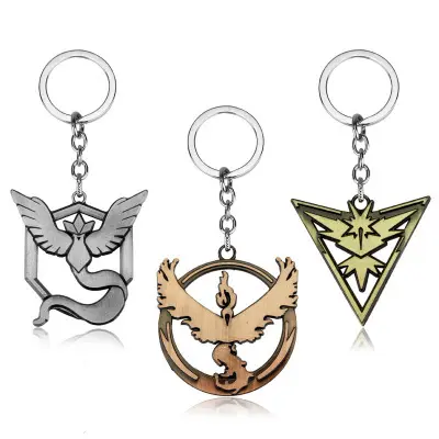 Prezzo di fabbrica personalizzato Anime Frozen Bird Lightning Bird Flame Bird Metal Pendant Keychain