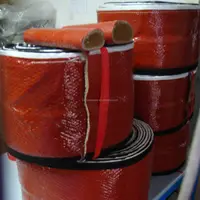 Manchon de tuyau hydraulique de protection contre la chaleur en fiber de verre, caoutchouc de silicone, usine chinoise
