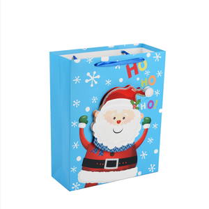 Túi Giấy Giáng Sinh X'mas Nhà Máy <span class=keywords><strong>Yiwu</strong></span> Túi Quà Giáng Sinh Thiết Kế 3D - Product Image 2