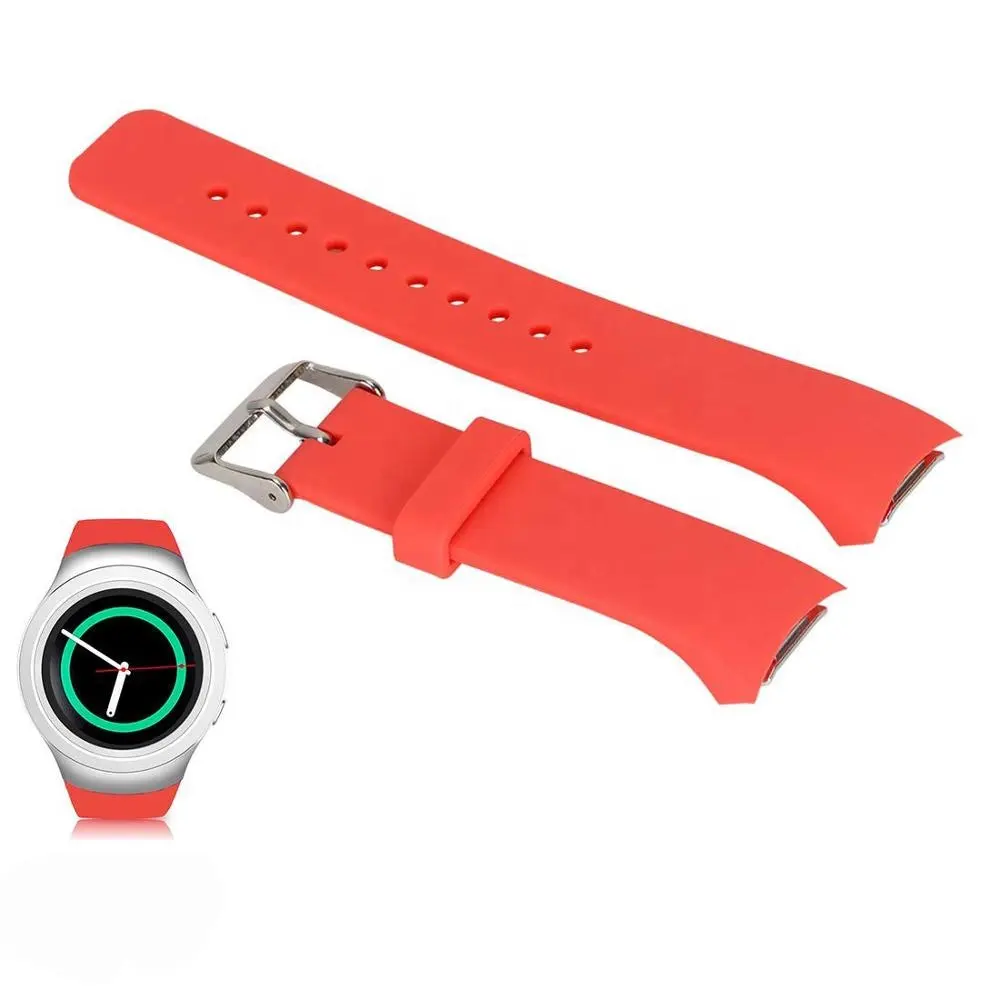 IVANHOE Luxury Silicone Watch Band Strap for Samsung Galaxy Gear S2 SM-R720 Smart Watch