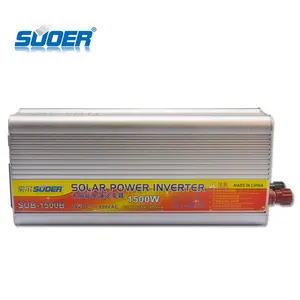 Suoer Inverter Tenaga Surya 1500W 24V DC, Inverter Gelombang Sinus Dimodifikasi Off Grid