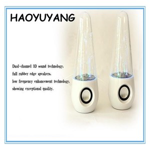 LED de Color Cambio de Agua Altavoz Altavoz Grande de Aguas <span class=keywords><strong>Danzantes</strong></span> Altavoz Botella de Vidrio Material - Product Image 4